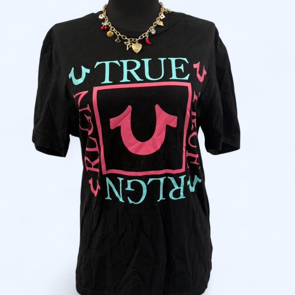 True Religion Black Crew Neck Tee
